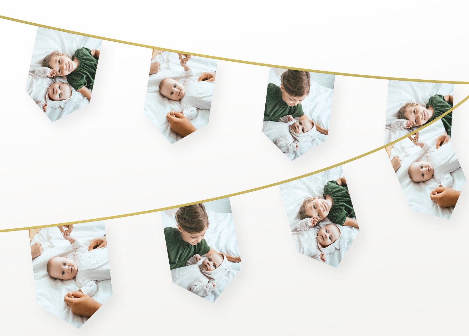 Mockup vlaggen 2 geboorte neutraal